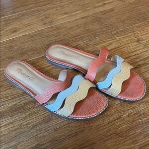 Madewell Women's Multicolor flat Sandals - size 6 - leather